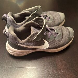 Nike Kids Charcoal and White Sneakers